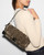 MZ Wallace Crosby Lock Baguette in Pecan Brown Velvet