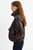 *ORDER TODAY* LAMARQUE Ramona Funnel Neck Leather Jacket in Dark Brown