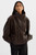 *ORDER TODAY* LAMARQUE Ronja Oversized Leather Jacket in Dark Brown