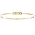 Paul Morelli 18K Yellow Gold Single Unity Bracelet with 3 Diamonds Paul Morelli 18K Yellow Gold Single Unity Bracelet with 3 Diamonds