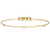 Paul Morelli 18K Yellow Gold Single Unity Bracelet with 3 Diamonds