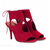 Aquazzura Sexy Thing Spice Red Lace Sandal, Size 39.5