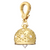 Paul Morelli 18K Yellow Gold Eyelet Meditation Bell with Diamonds, 12mm