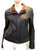 Remy Women’s Leather Double Collar Jacket in Peat/Dakota