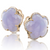 Pasquale Bruni 18K Rose Gold Bon Ton Earrings with Blue Chalcedony and Diamonds