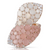  Pasquale Bruni 18K Rose Gold Lakshmi Ring with Pink Chalcedony, Moonstone and Diamonds