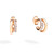 Pomellato Iconica 18K Rose Gold Double Hoop Diamond Earrings