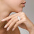 Pomellato Iconica Medium 18K White Gold White Diamond Ring, Size 55