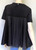Herno Chic Cotton Jersey T-Shirt with Taffeta Plisse in Black, Size 52