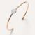 Pomellato Sabbia 18K Rose Gold Diamond Bangle Bracelet, Size Large