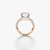 Pomellato Nudo 18K Rose and White Gold White Topaz Diamond Classic Ring Pomellato Nudo 18K Rose and White Gold White Topaz Diamond Classic Ring
