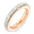Pomellato Iconica 18K Rose Gold Small White Diamond Ring, Size 54