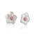 Buccellati Blossoms Sapphire Sterling Silver Button Earrings, 2.5cm