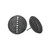 .925SUNEERA Black Rhodium Finish Textured Sterling Silver Ria Stud Earrings