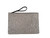 Linde Gallery St. Barth Oscar II Galuchat Printed Suede Pouch in Taupe, Medium