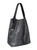 Linde Gallery St. Barth Milou Galuchat Printed Suede Hobo Bag in Black, Medium