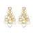 Buccellati 18K Yellow and White Gold Hawaii Heart Earrings with Diamonds