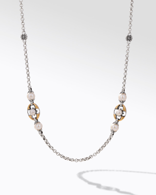 *VIRTUAL TRUNK SHOW* Konstantino Sterling Silver & 18K Gold Muse Necklace 12, 28"