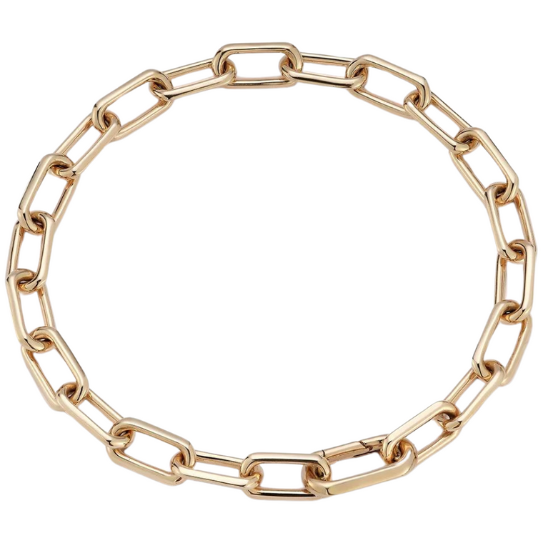 *RESERVE TODAY* Walters Faith Men's Saxon 18K Rose Gold Chain Link Bracelet with Elongated Spring Loaded Clasp