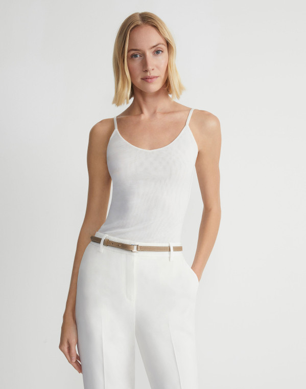 *VIRTUAL WEBSITE* Lafayette 148 New York Mesh Jersey Camisole