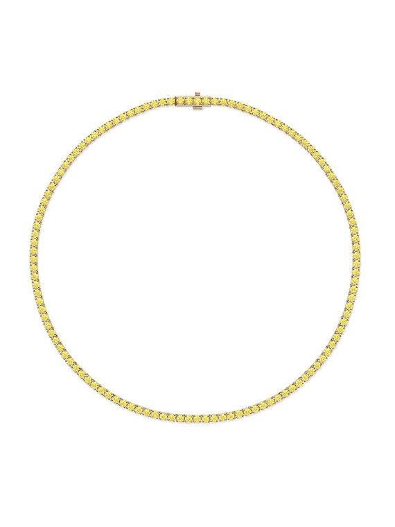 *Virtual Jewelry Event* Melissa Kaye Lenox Tennis Necklace with Yellow Sapphire (Medium), 16"