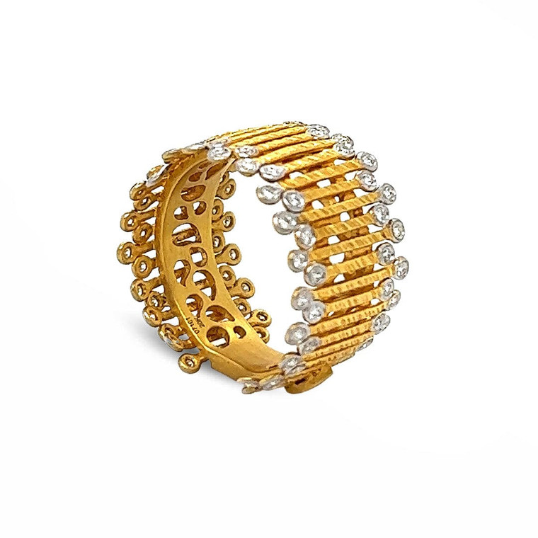 COOMI 20K Gold Eternity Spring Ring
