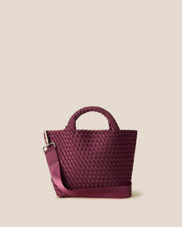 NAGHEDI St. Barths Small Tote in Bordeaux