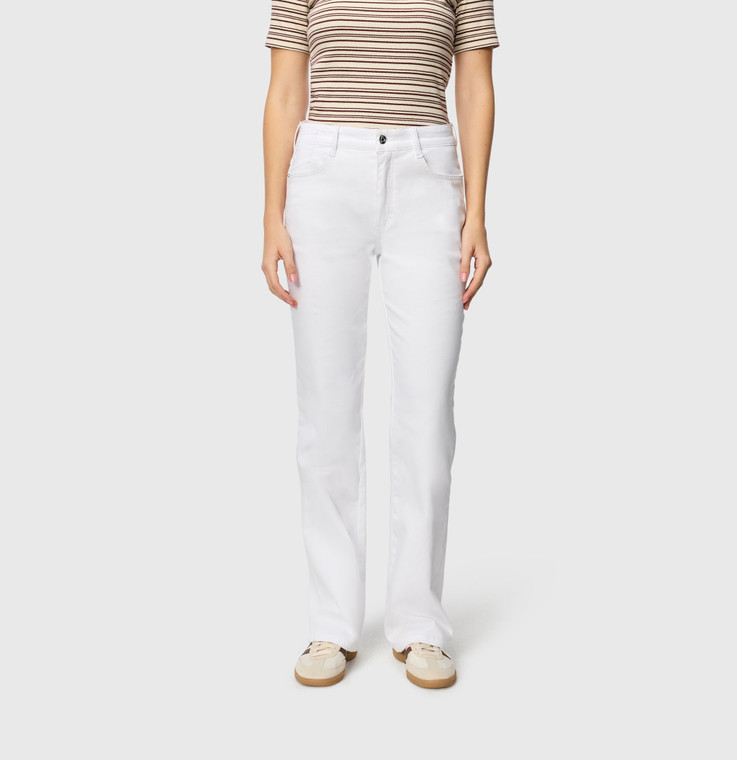 MAC Laura Authentic High Stretch Gabardine Jeans in White