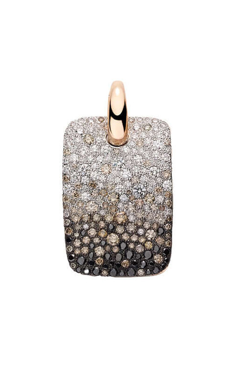 Pomellato Sabbia 18K Rose Gold Pendant with Diamonds