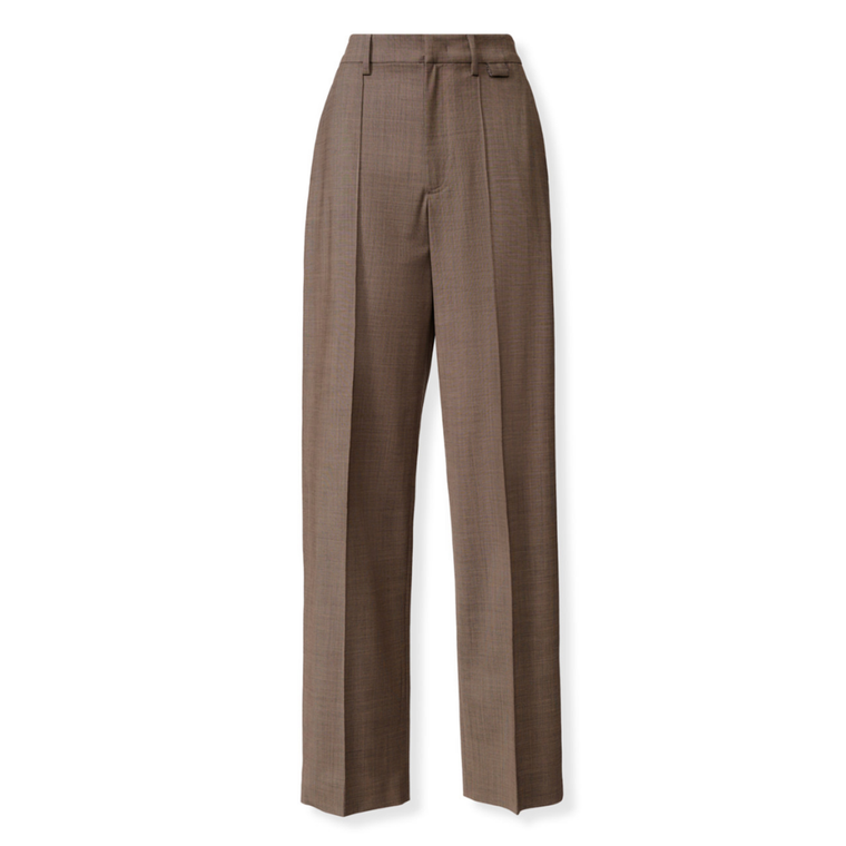 *VIRTUAL TRUNK SHOW* Fabiana Filippi Bi-stretch Wool Wide Straight Leg Pants With Front Crease