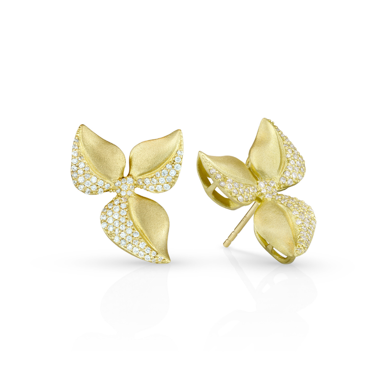 Paul Morelli Three Leaf Studs