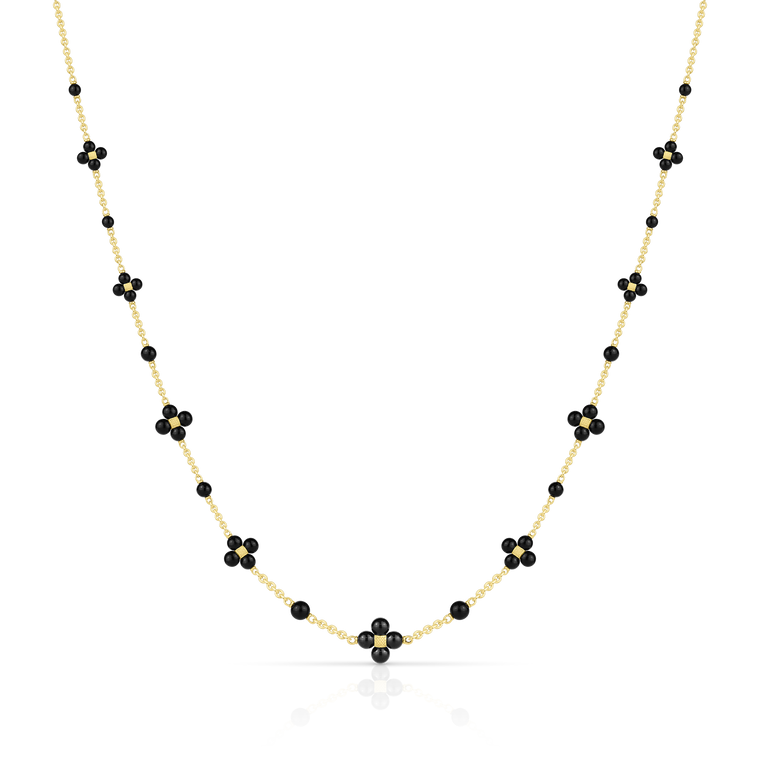 *SHOP & SIP EVENT* Paul Morelli Black Onyx Sequence Necklace, 24"