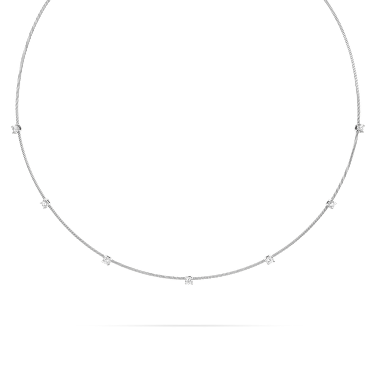 *SHOP & SIP EVENT* Paul Morelli Single Unity Necklace With 7 Diamonds (1.2mm), 16"