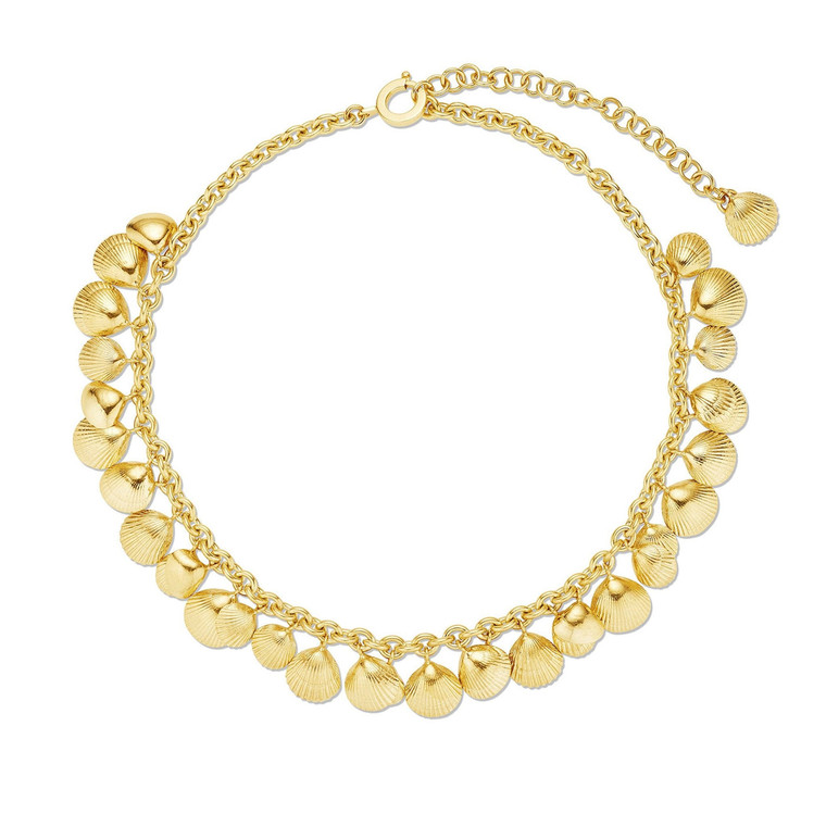 Cadar 18K Yellow Gold Shell Charm Necklace