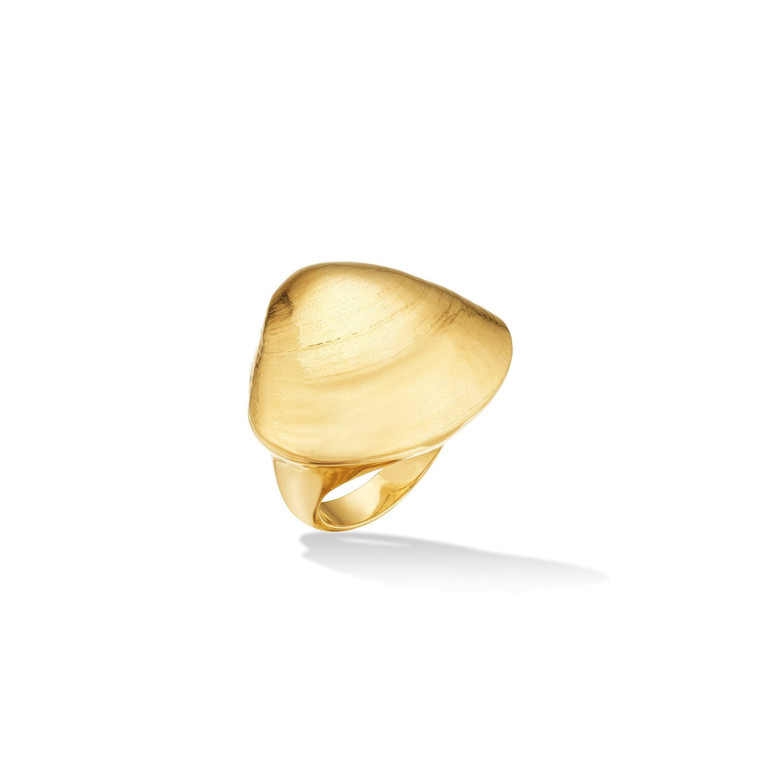 Cadar 18K Yellow Gold Shell Cocktail Ring
