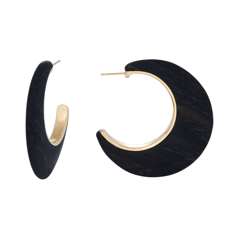 *RESERVE TODAY* Sidney Garber Ebony Crescent Moon Earrings