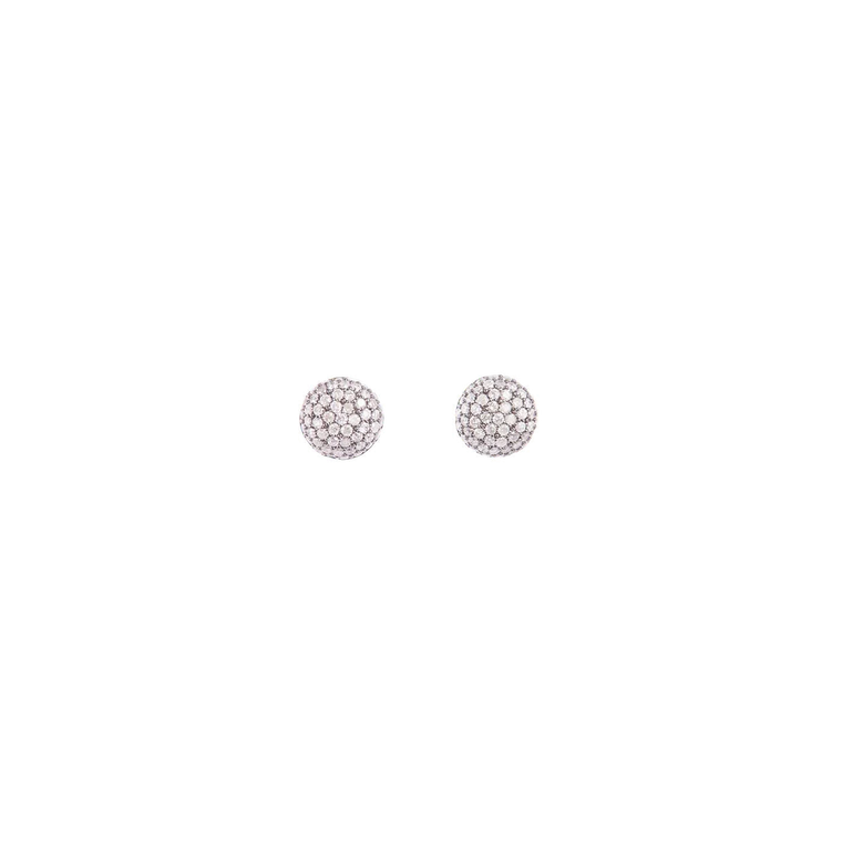 *RESERVE TODAY* Sidney Garber Perfect Pavé Button Earrings with Diamonds