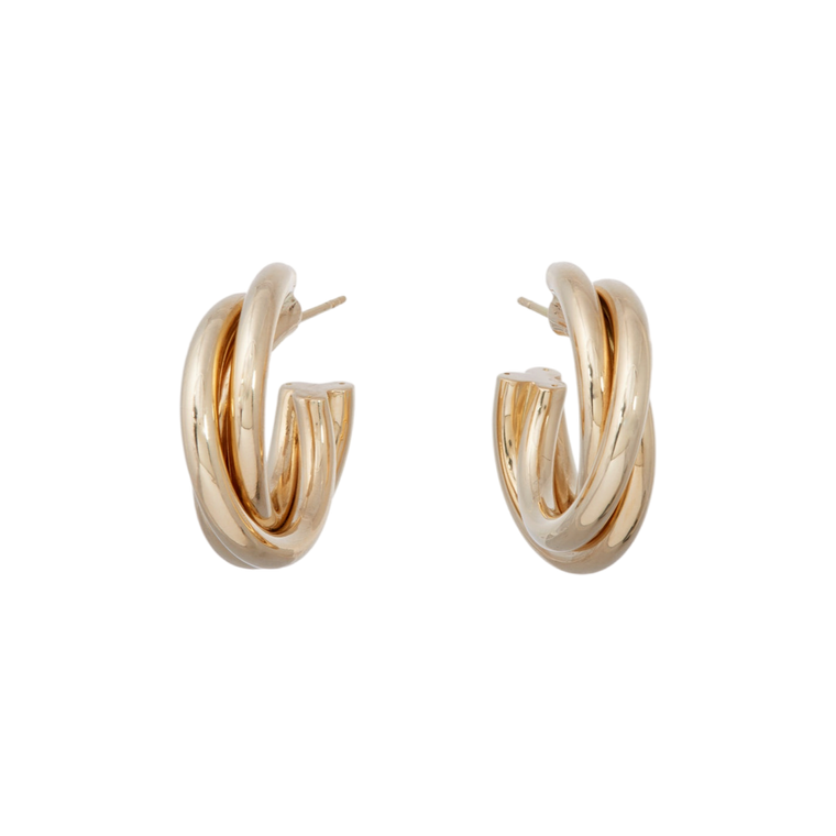 *RESERVE TODAY* Sidney Garber Triple Intertwined Hoop Earrings