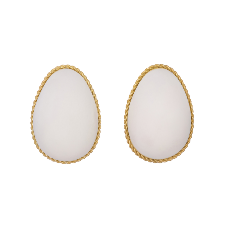 *RESERVE TODAY* Sidney Garber White B-Carbon Anjou Earrings