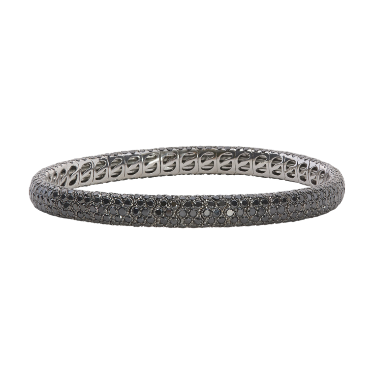 *RESERVE TODAY* Sidney Garber Black Diamond Narrow Pavé Stretch Bracelet