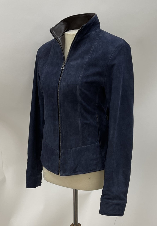 *COMING SOON* Remy Women's Zip Up Leather Jacket in Lake/Rustic
