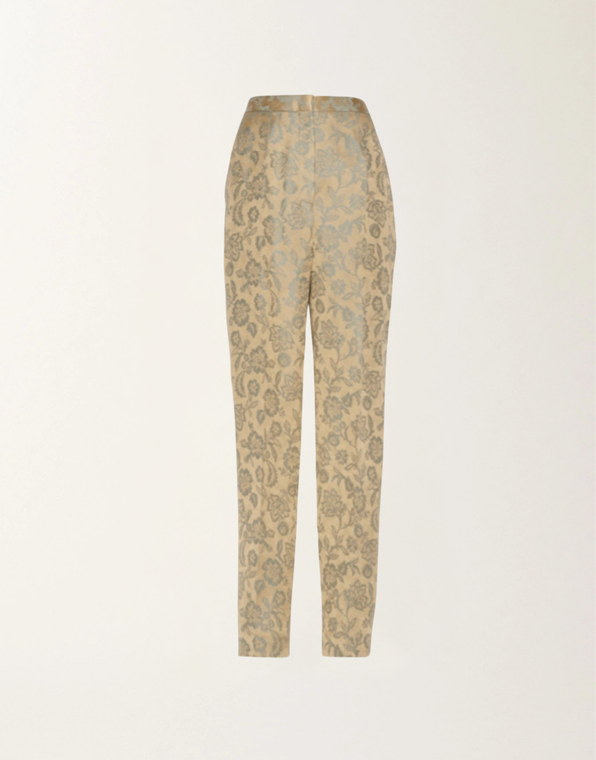 Fabiana Filippi Slim Fit Brocade Pants
