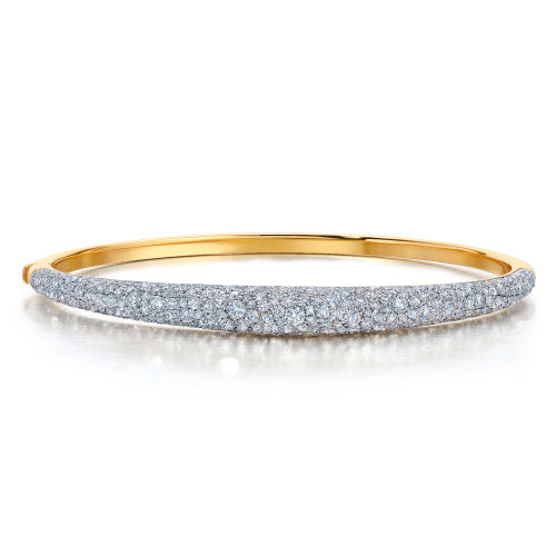 Graziela 18K Yellow Gold Diamond Bahia Bangle