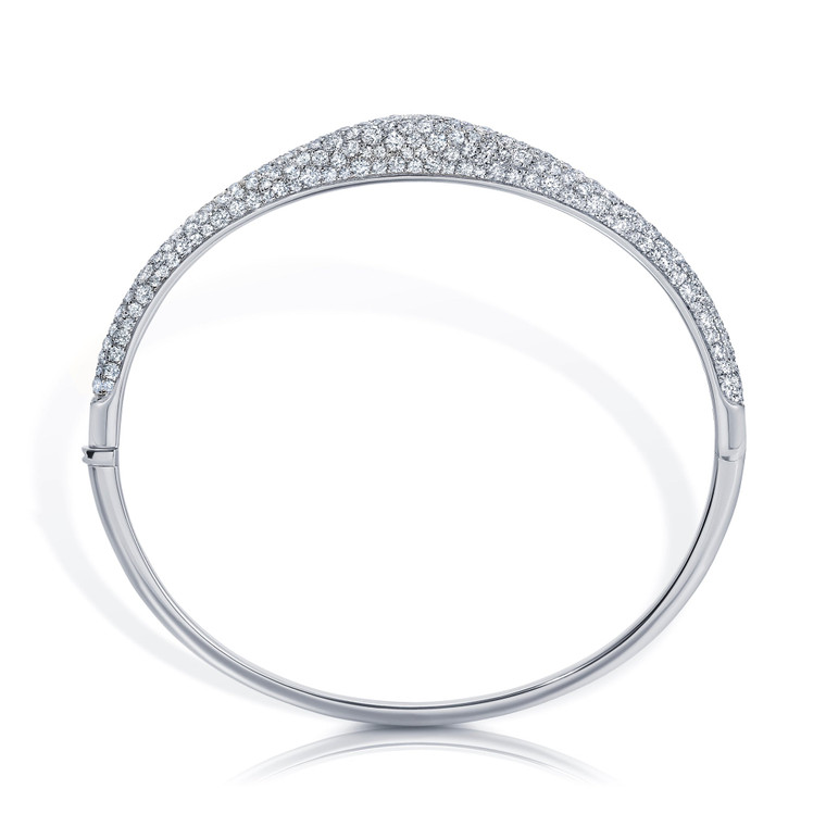 Graziela 18K White Gold Diamond Bahia Bangle