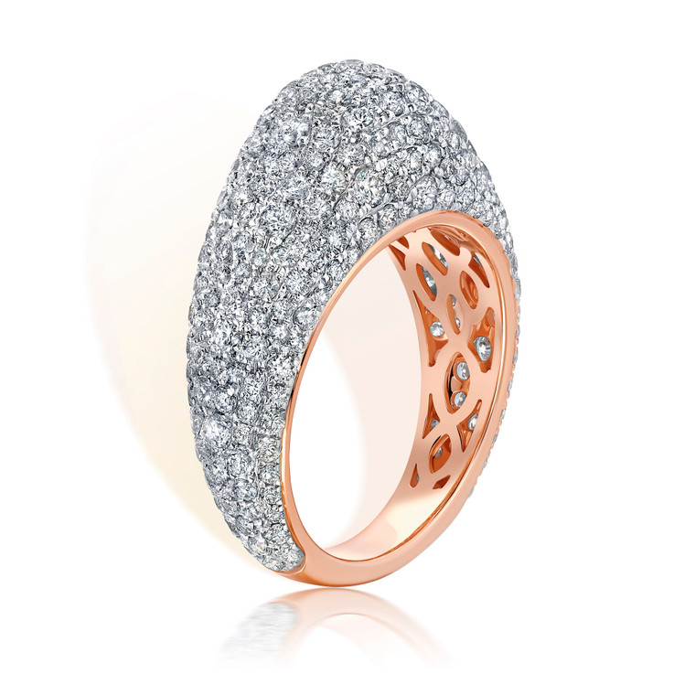 Graziela 18K Rose Gold Diamond Bahia Ring