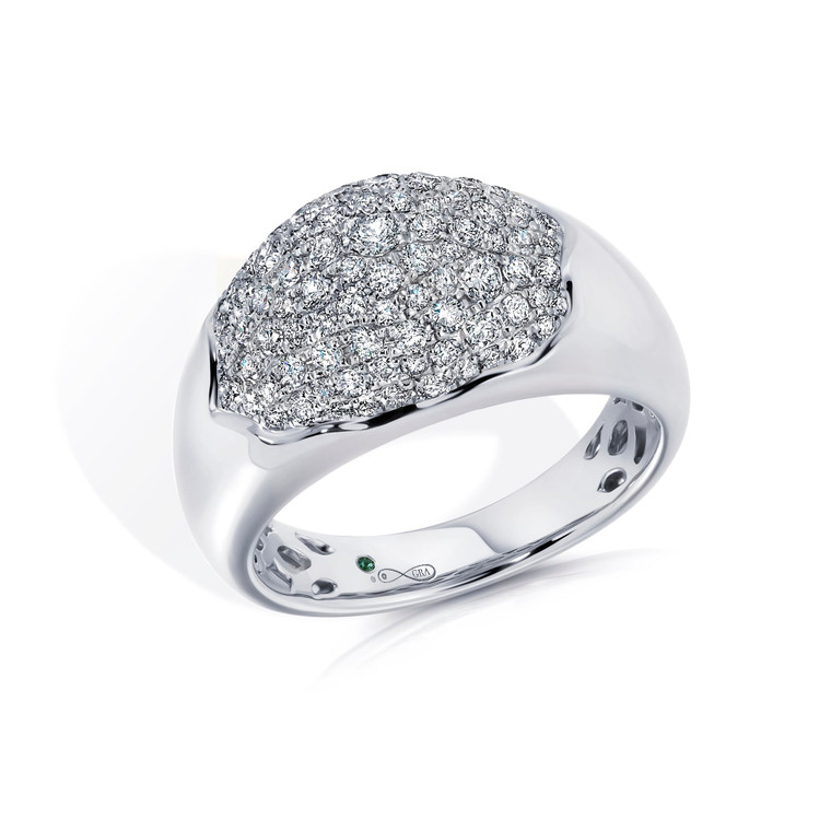 Graziela 18K White Gold & Diamond Summit Bahia Ring