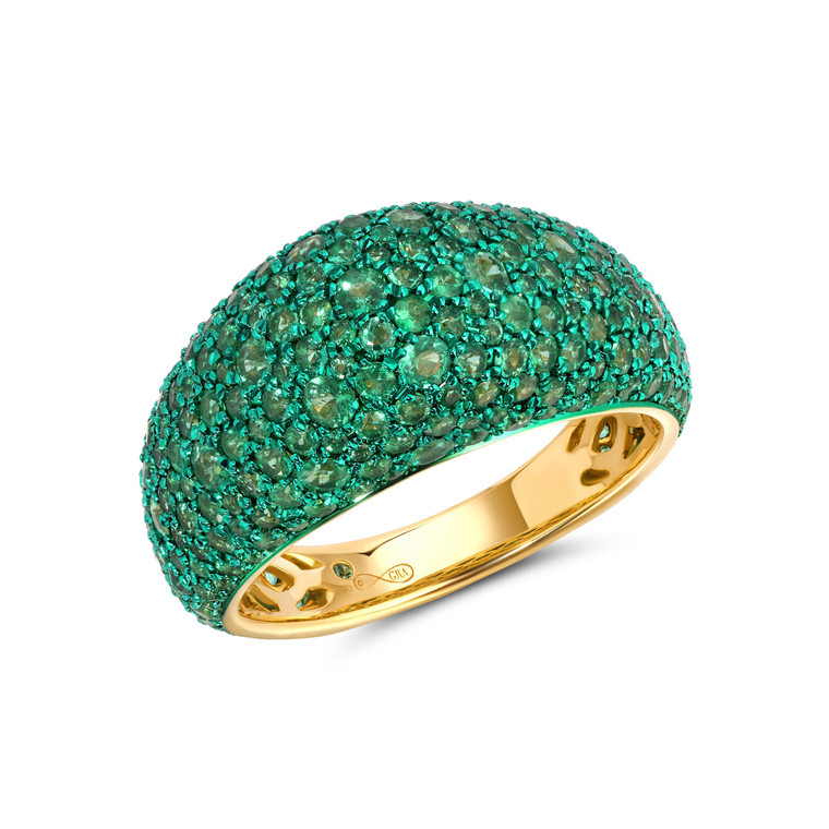 Graziela 18K Yellow Gold Emerald Bahia Ring
