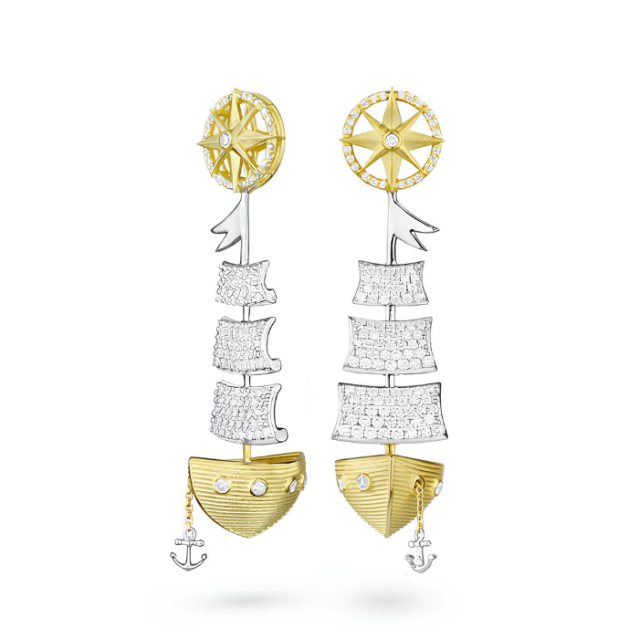 Paul Morelli Sailing Ship Earrings