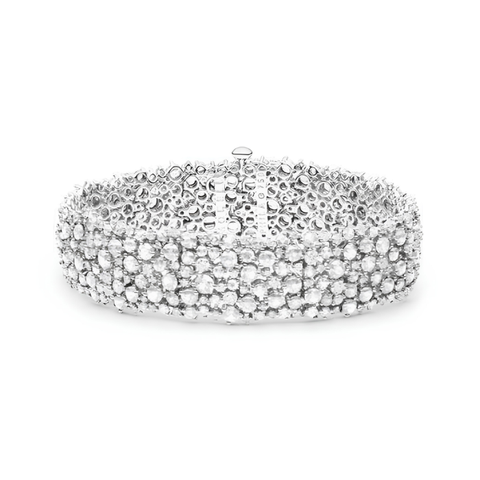 Paul Morelli 18K White Gold Large Confetti Link Bracelet