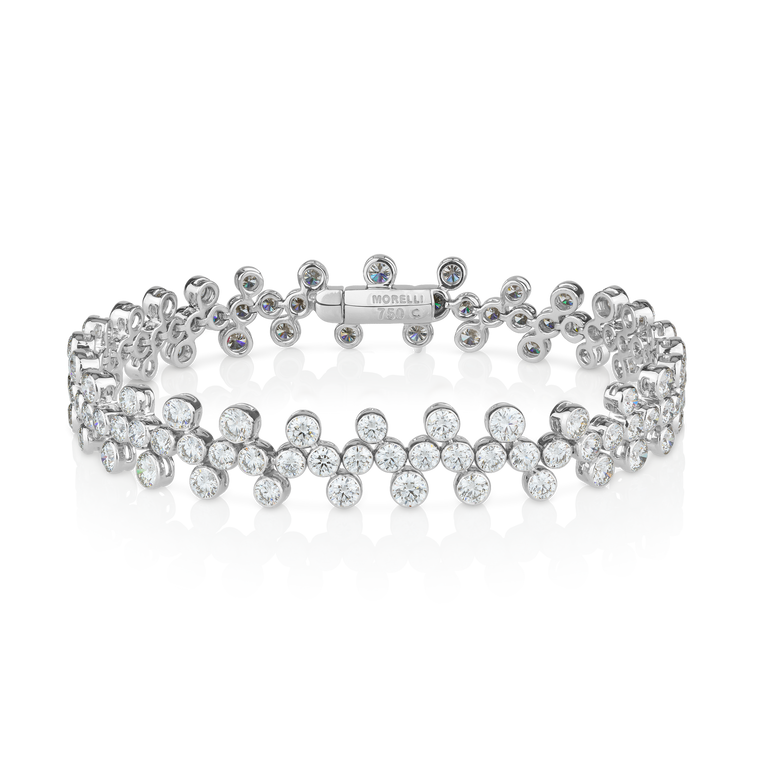 Paul Morelli 18K White Gold Button Top Bracelet